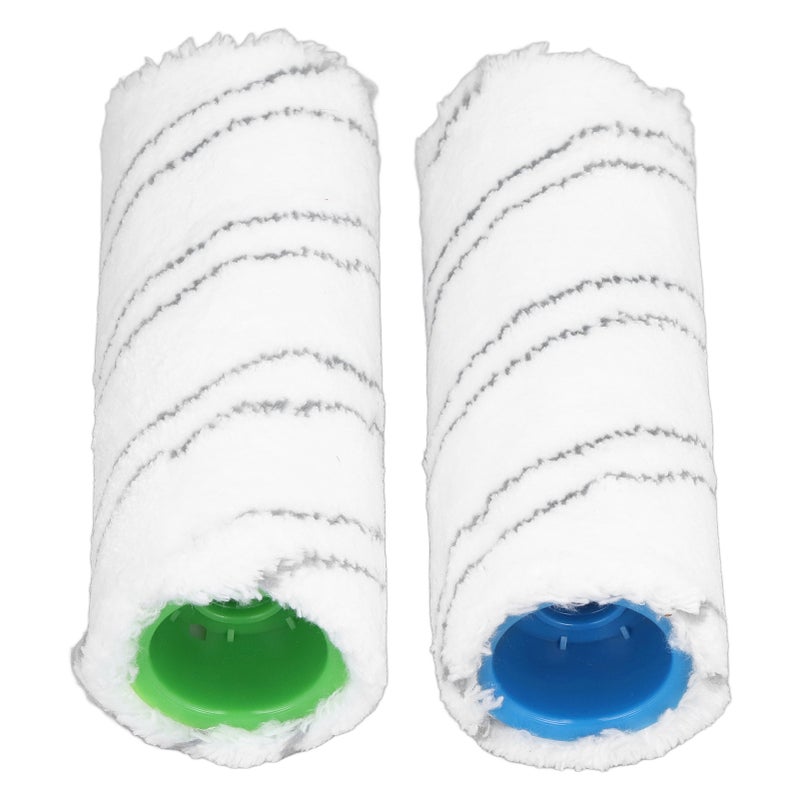 Hard Floor Cleaner Brush Roller Replacement Microfiber Washable Wet Dry Use for Karcher FC3 FC3D FC5 FC5D FC7 Gray - Image 2