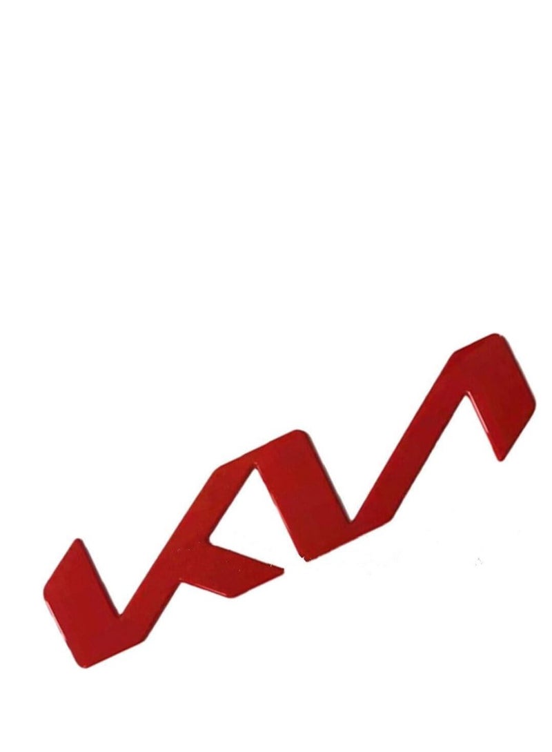 Modern car logo, large size, 7.5 inches, 21 cm, red color, excellent material, double-sided adhesive