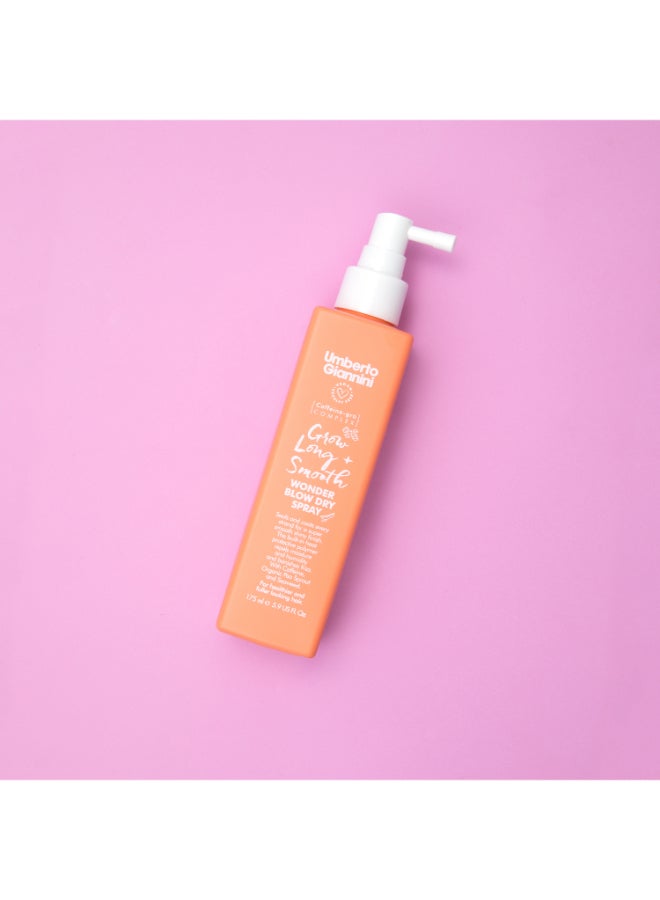أومبيرتو جيانيني Umberto Giannini Grow Dream Long Spray 175ml – Anti-Humidity Shield for Long Hair, Heat-Activated Polymers, Wonder Blow Dry Spray for Frizz Relief 175ml - Image 3