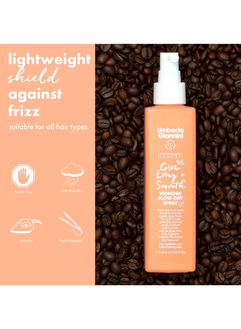 أومبيرتو جيانيني Umberto Giannini Grow Dream Long Spray 175ml – Anti-Humidity Shield for Long Hair, Heat-Activated Polymers, Wonder Blow Dry Spray for Frizz Relief 175ml - Image 2
