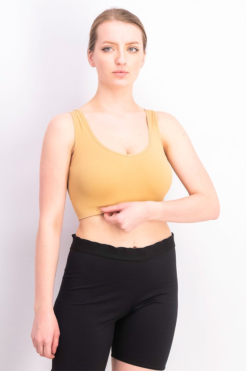 XOXO Women 2 Piece V-neck Sleeveless Textured Pattern Top, Nude - Image 1