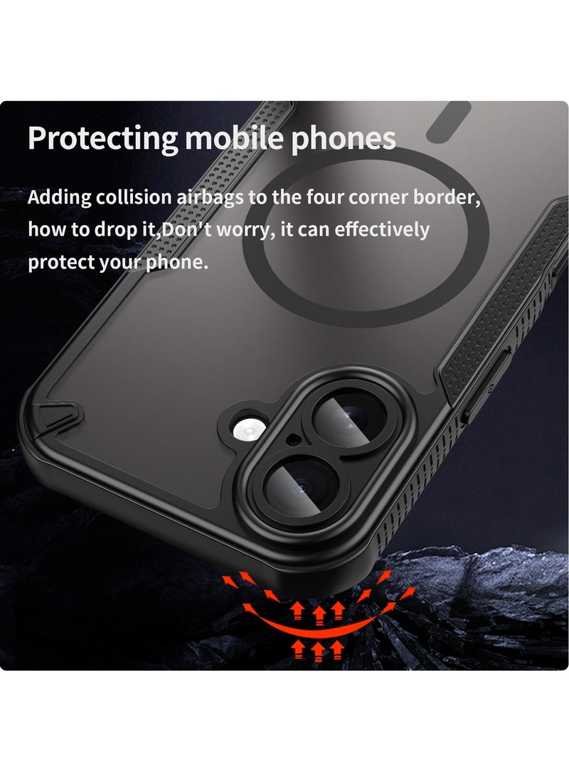 Fankalo iPhone 17 MagSafe Case Magnetic Back Cover,Anti-Yellow Shockproof Back Cover,Slim Phone Cover with Strong Magnet for Apple 17 (2025) - Image 2