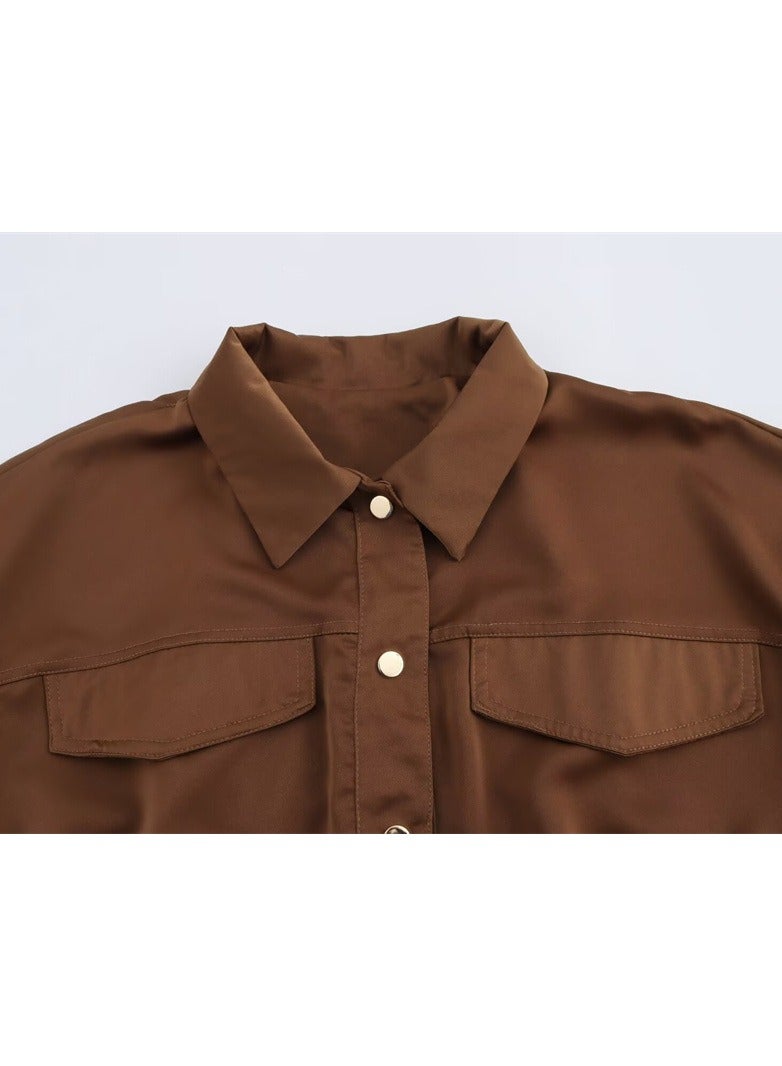 Shougu Fashionable And Casual Loose Short Sleeved Shirt Long Pants  - Image 5