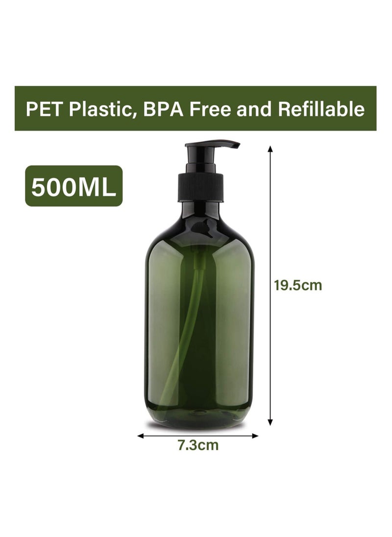 Generic - 2PCS 500ml/17oz Hand Gel Dispenser Refillable Sanitizer Bottles Empty Shampoo Versatile Pump Bottle Drip-free Lotion Container Soap - Image 1
