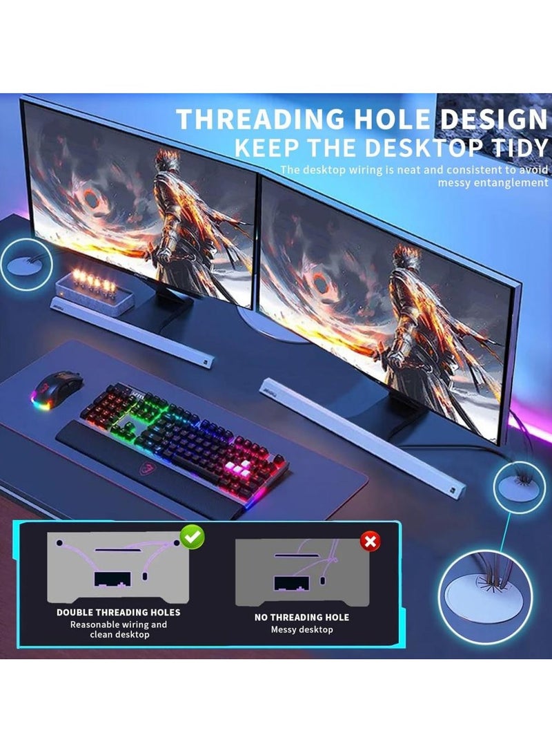 AIWANTO 120cm Gaming Desk – Ergonomic K-Frame, Large PC Table for Gamers & Home Office – Smooth Black | Easy Assembly, Space-Saving Design - Image 4