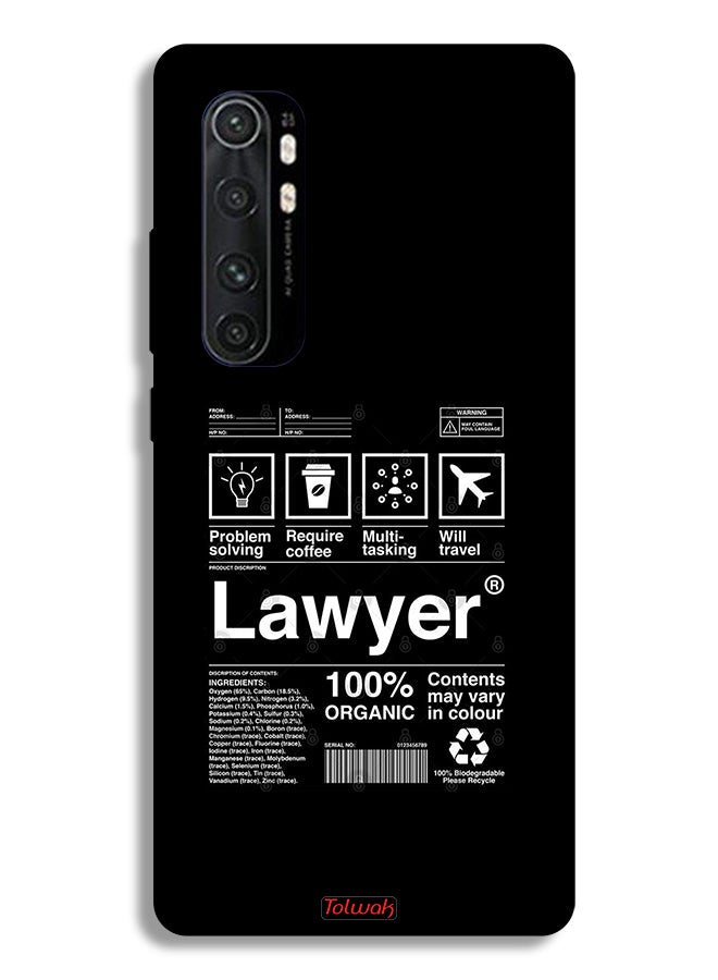 Tolwak غطاء واقي لهاتف شاومي مي نوت 10 لايت مع ملصق محامي - Image 2