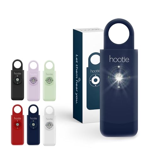 Hootie Personal Safety Alarm for Women, Men, & Kids - Keychain Alarm, Self Defense Strobe & Siren, Security Siren Keychain with 130dB Self Defense Siren & Strobe Light - Navy - Image 1