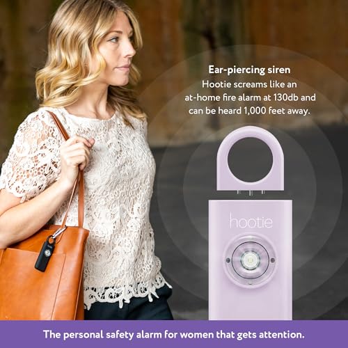 Hootie Personal Safety Alarm for Women, Men, & Kids - Keychain Alarm, Self Defense Strobe & Siren, Security Siren Keychain with 130dB Self Defense Siren & Strobe Light - Navy - Image 2