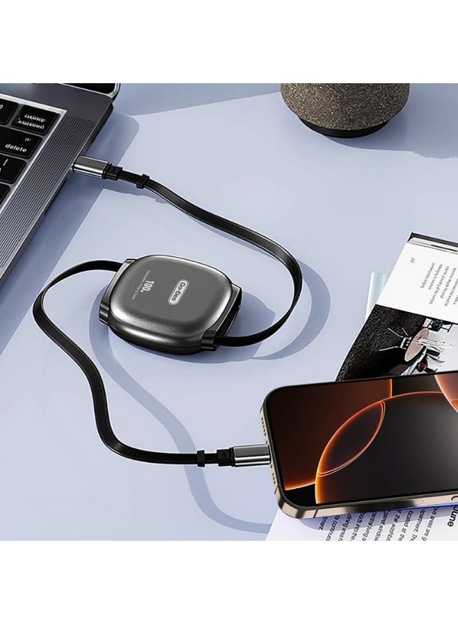 GO-DES GD-UC682 100W Type-C to Type-C Retractable Charging and Data Cable - Image 2