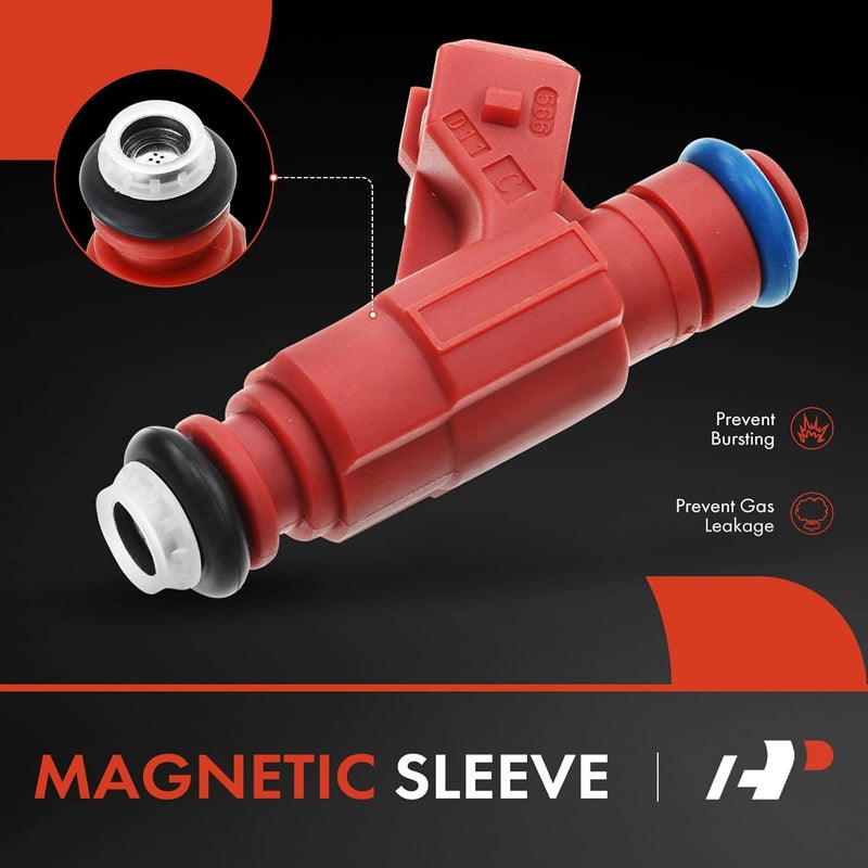 A-Premium Fuel Injectors Set for Ford Explorer, Explorer Sport Trac, and Mercury Mountaineer - 6 Pieces - Image 3