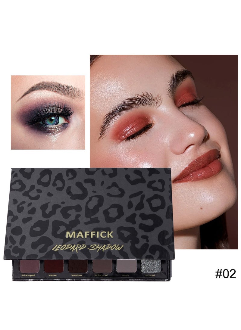 maffick - MAFFICK 24-Color Leopard Eyeshadow Palette - Color Changing Pearl Light, Matte Finish, Long-lasting Makeup - Image 1