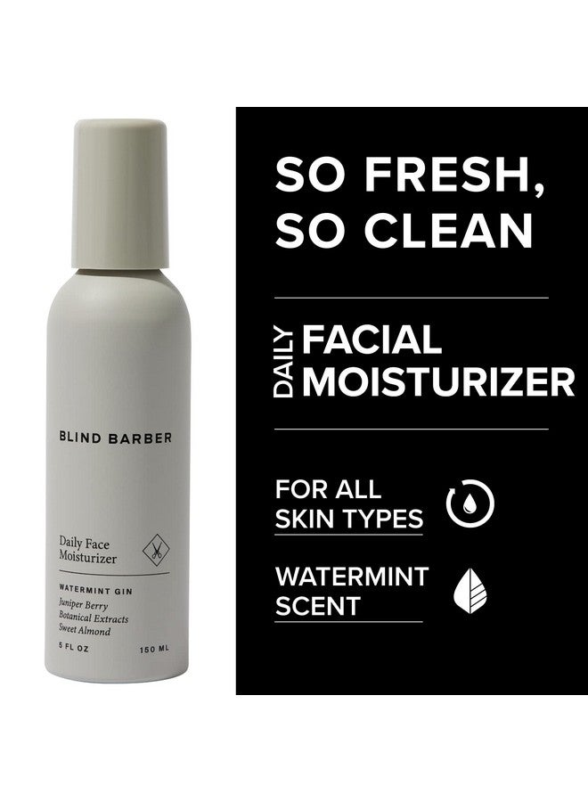 Blind Barber Daily Face Moisturizer Daily Face Cream & Aftershave Lotion For Dry Skin Skincare For Men Good For All Skin Types (5Oz 150Ml) - Image 3