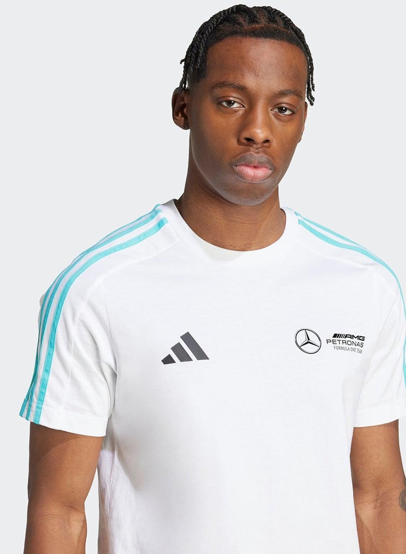 adidas تي شيرت مير دي إن إيه أبيض رجالي - Image 4