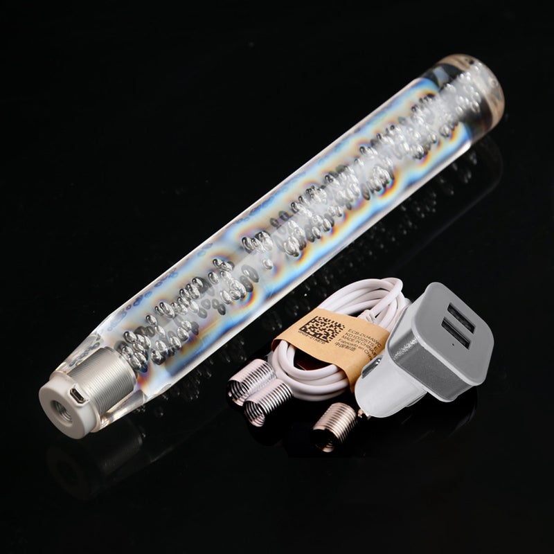 قلب تغيير التروس طول 30 سم أبيض سهل التركيب - عصا تغيير التروس بتصميم إضاءة LED بنوع الكريستال لمعظم المركبات اليدوية والأوتوماتيكية - Image 2