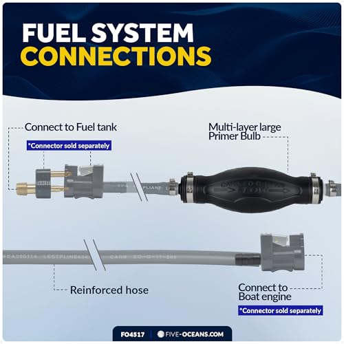 Five Oceans Marine Fuel Line with Primer Bulb, 5/16-Inch x 6 foot, Universal Outboard Boat Fuel Hose, EPA/CARB Approved, Ethanol-Compatible, Leakproof - FO4517 - Image 5