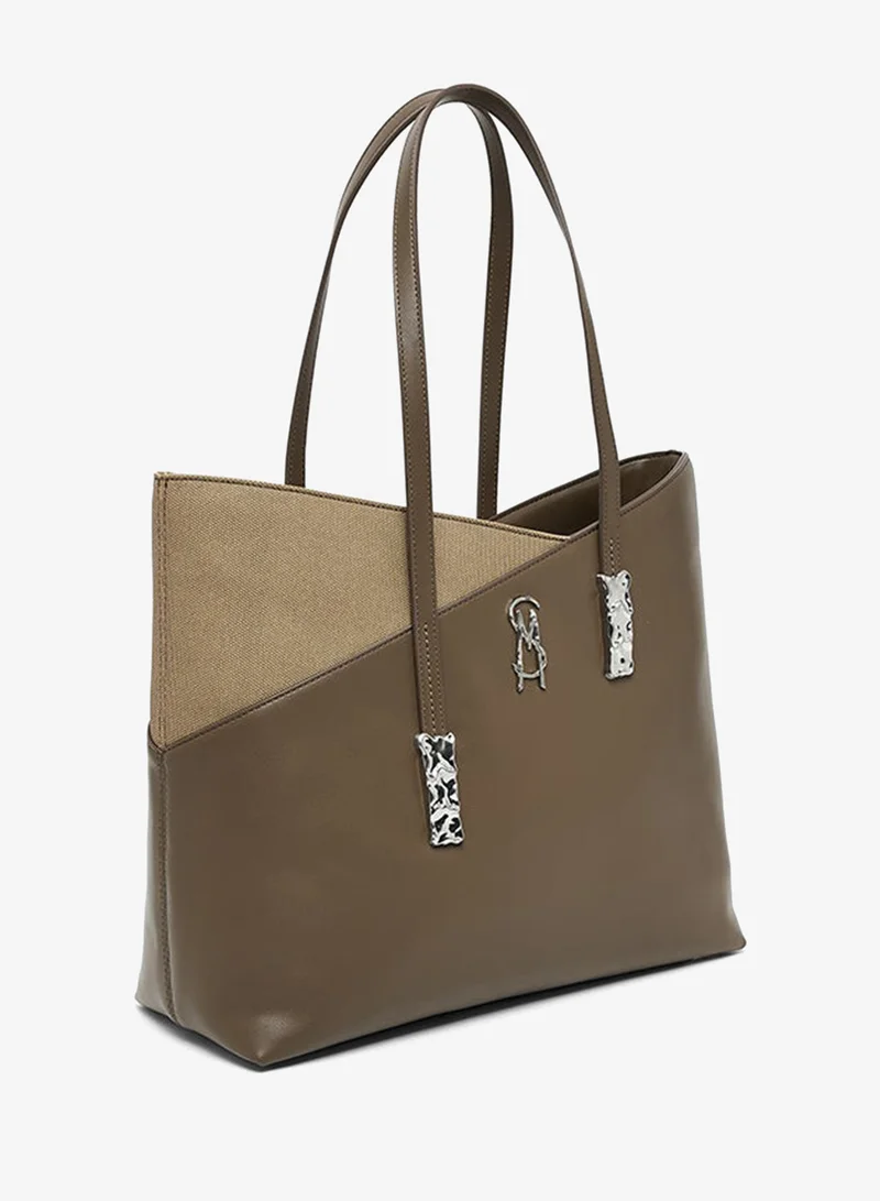 STEVE MADDEN Beliott Color Block Tote Bag