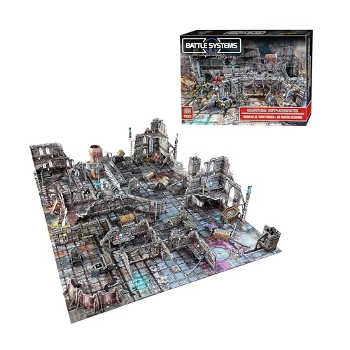 Battle Systems Scifi Terrain Gothic Cityscape Core Set 2835mm RPGWargames 40k Necromunda Card Scenery - Image 1
