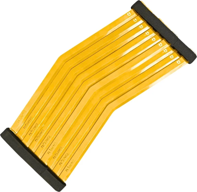 Rebuwo 4 Meter Training Ladder 9 Bar Adjustable Durable Flexible Plastic Training Ladder