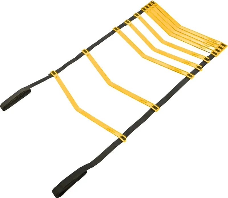 Rebuwo 4 Meter Training Ladder 9 Bar Adjustable Durable Flexible Plastic Training Ladder