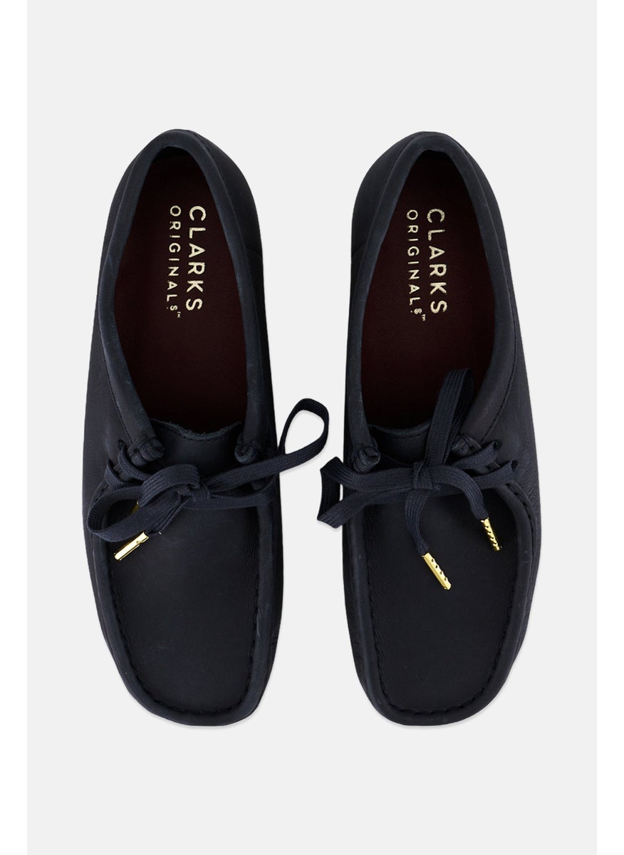 clarks Women Standard Wallabee Lace Up Casual Shoes, Navy  - Image 3