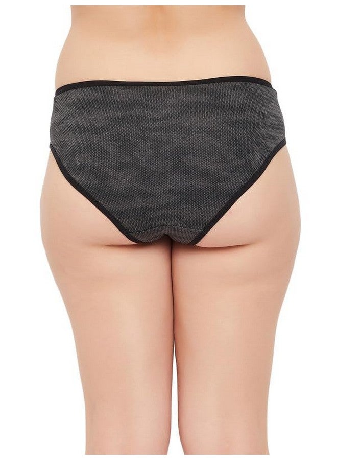 كلوفيا مجموعة من 3 قطع من ملابس السباحة الداخلية بيكيني من القطن والسباندكس بخصر منخفض ومرن من الخارج (PNC530020_Multicolor_XXL) - مقاس 2XL - Image 4