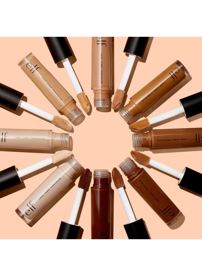 elf 16HR Camo Concealer, Full Coverage, Highly Pigmented Concealer With Matte Finish, Crease-proof, Vegan & Cruelty-Free, Light Peach, 0.203 Fl Oz - Image 4
