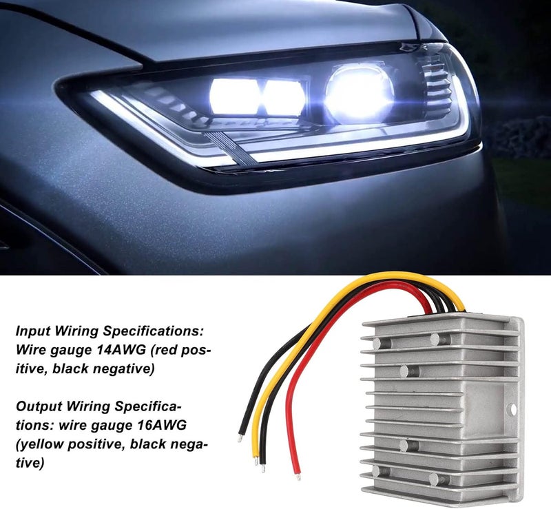 10A 138W محول تنظيم الجهد الكهربائي DC، من 840V إلى 13.8V، مع معيار الحماية IP68، للاستخدام في السيارات واليخوت والسكك الحديدية والأجهزة القياسية - Image 3