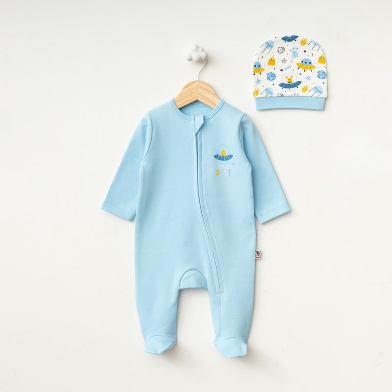 FOR MY BABY Crazy Baby Space Jumpsuit Hat - Image 1