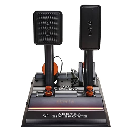ASETEK دواسات السباق ASETEK SimSports Forte® Load Cell | دواسات سباق قابلة للتعديل والتخصيص | مصممة لتقليد سباقات الحياة الواقعية | متوافقة مع الكمبيوتر - Image 2