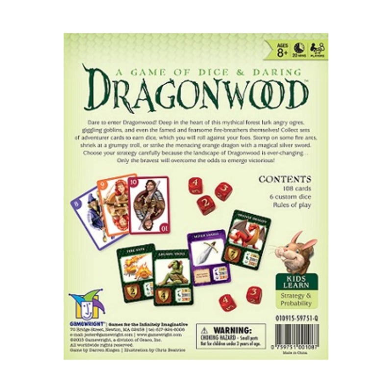 Gamewright Dragonwood A Game of Dice & Daring Board Game Multi-colored, 5" - Image 4