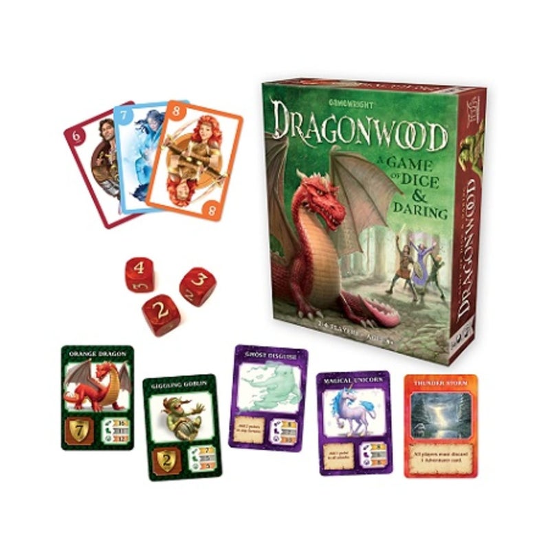 Gamewright Dragonwood A Game of Dice & Daring Board Game Multi-colored, 5" - Image 2
