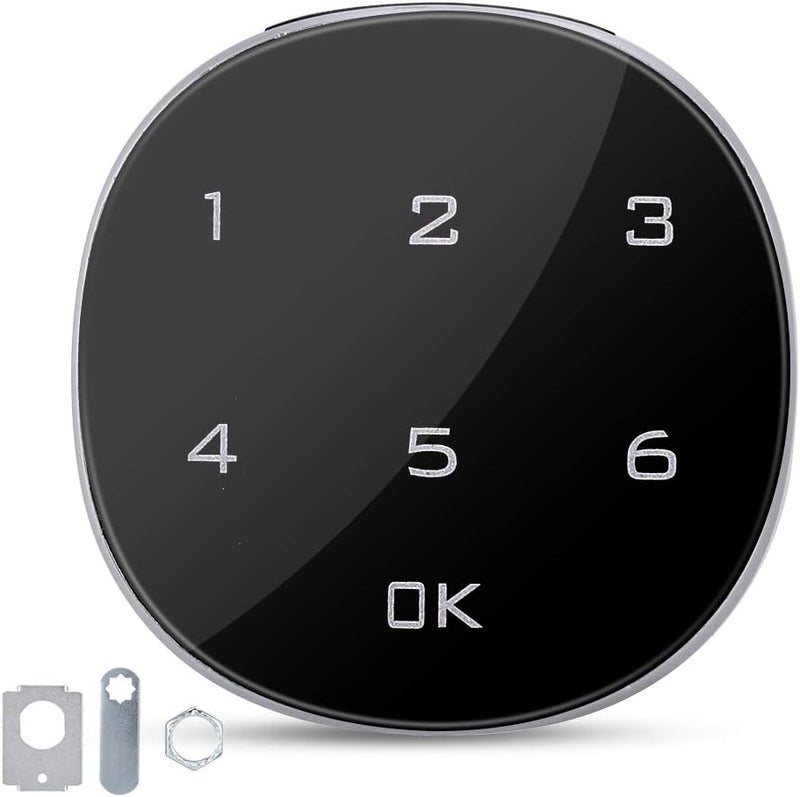 klarako Touch Screen Digital Lock, Zinc Alloy Electronic Keypad Password Coded Lock for Cabinet Mailbox File Sauna Drawer Cupboard Wall Cabinet - Image 1