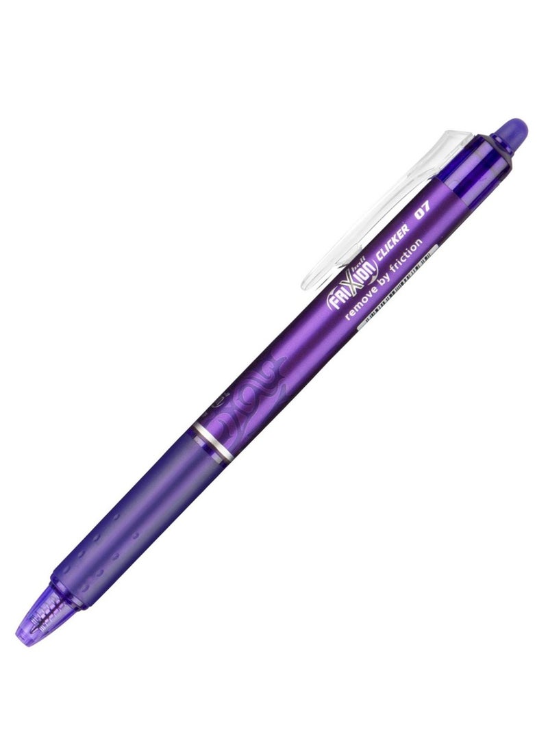 PILOT Frixion Clicker Erasable Ball Pen 0.7mm Tip Violet 