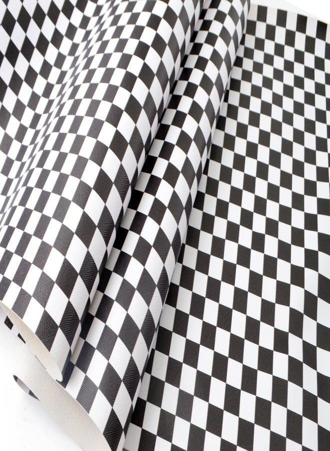 Wento Soft Faux Leather Rolls 15” x 54” Checker PU Leather Sheets Roll Very Suitable for Leather Crafts,Covers，Holster,Wallet - Image 2