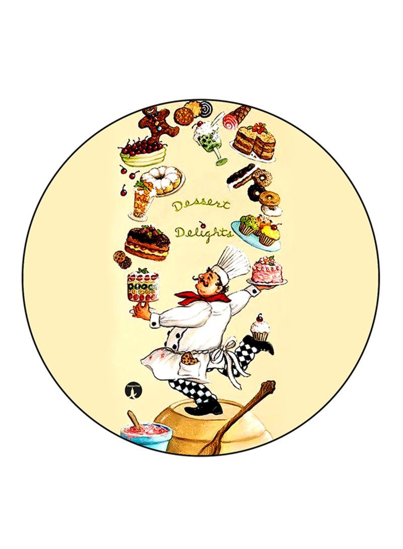 RKN Food Printed Mouse Pad Multicolour