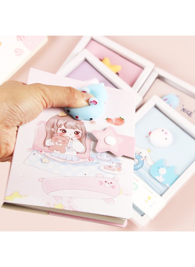Fiber Cute Decompression Notebook Creative Notebook Decompression Student Children's Day Gift Stationery Gift Book - Image 4