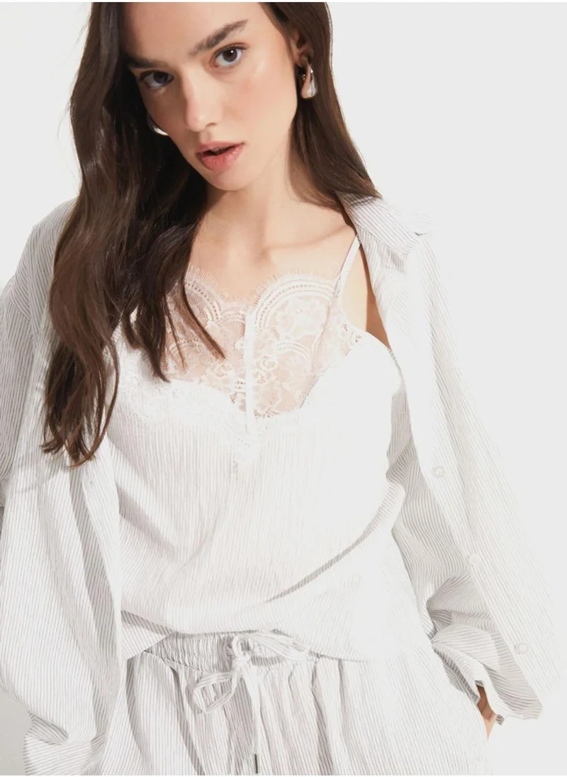 جون زر قميص أسفل