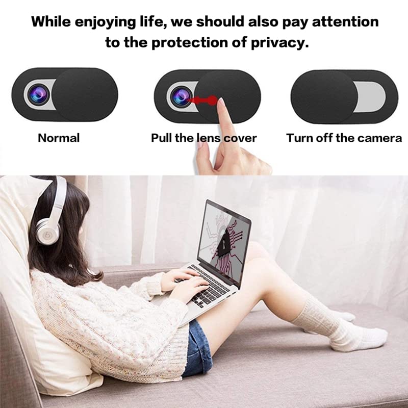 ls lapster Lapster Laptop Camera Cover Webcam Cover Slider, Ultra Thin Slide Blocker for All Laptop PC Tablet (Pack of 10 pcs) - Image 5