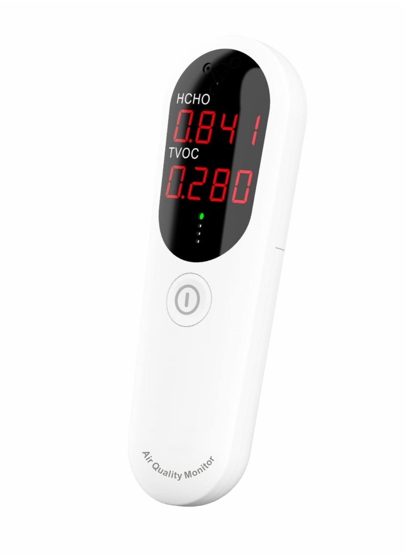 SYOSI Air Quality Monitor, Formaldehyde Detector HCHO Tester Indoor Air Meter VOC Monitoring Tool Toxic Gas Detector Formaldehyde Testing Kit Safe Air Monitor Air Purity Meter for Home, Office, Hotel, Car  - Image 1