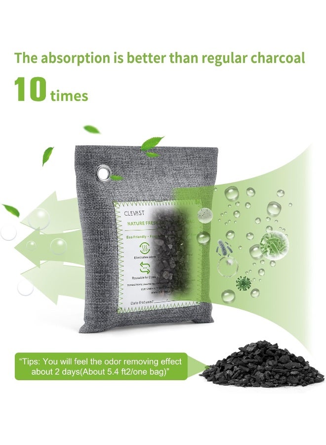CLEVAST 14 Pack Activated Bamboo Charcoal Air Purifying Bags - Image 3