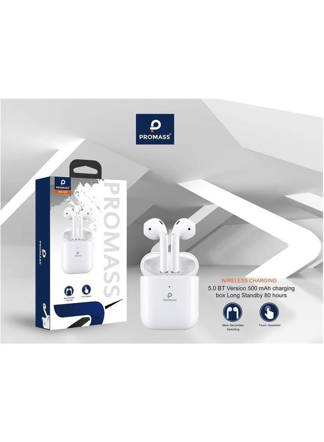 بروماس سماعة بلوتوث اصلية من بروماس الاصدار الاول سماعة بلوتوث لاسلكية تدعم الشحن اللاسلكي تتميز بصوت واضح وعزل الضوضاء تعمل على جميع الهواتف المحمولة مثل الايفون - Image 3