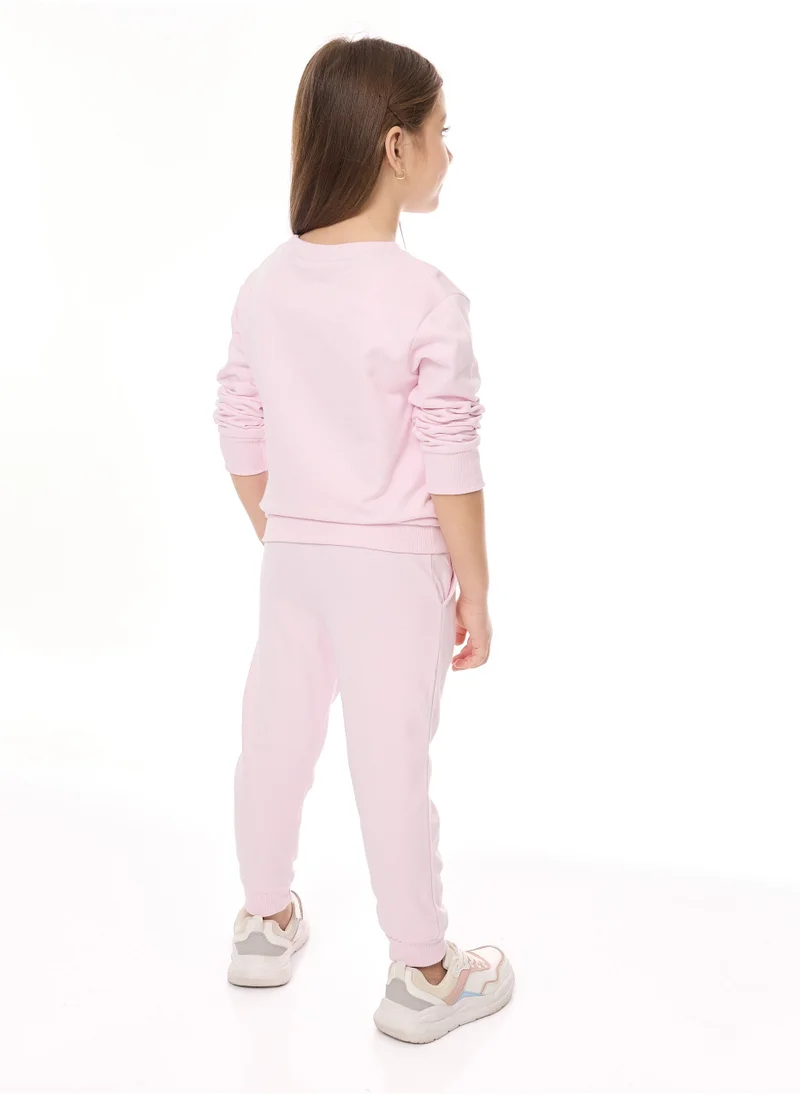 victor and jane Glitter Print Sweat Top With Jogger