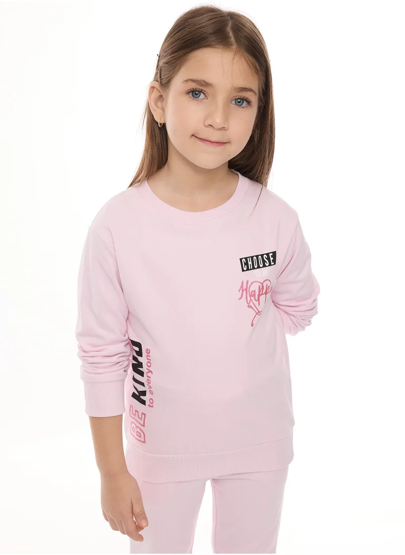 victor and jane Glitter Print Sweat Top With Jogger
