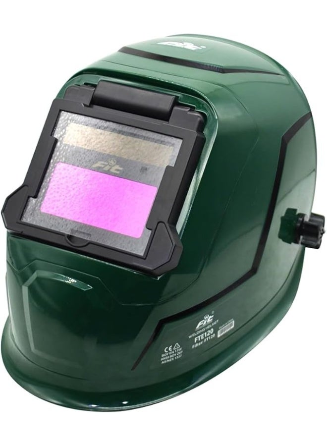 FIT Electronic Welding Helmet with Auto Light and Flip Filter – Model FTE120