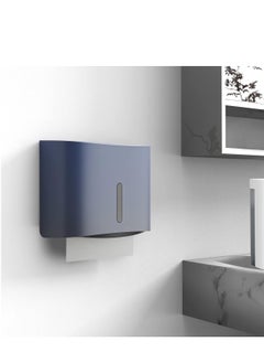 KASTWAVE Commercial Paper Towel Dispenser Wall Mount Paper Towel Holder Large Capacity C Fold Hand Towel Dispenser Bathroom Tissue Dispenser (Blue)  - Image 2
