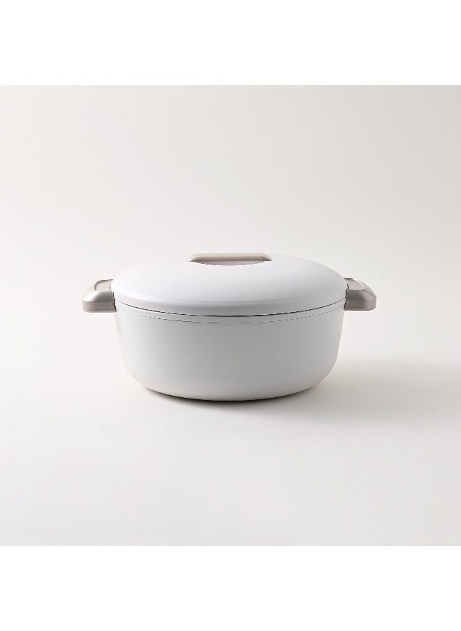 ENJOY ENJOY ROUND INSULATED FOOD WARMER SERVER COLORADO 2.3L - WHITE / GLD  - Image 1