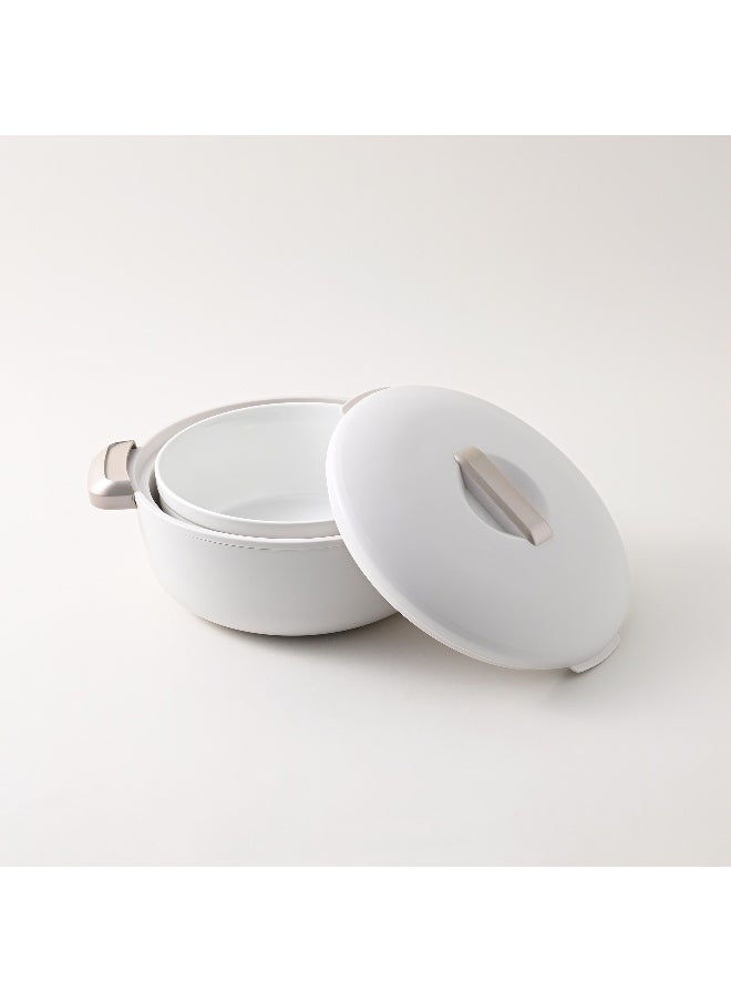 ENJOY ENJOY ROUND INSULATED FOOD WARMER SERVER COLORADO 2.3L - WHITE / GLD  - Image 2