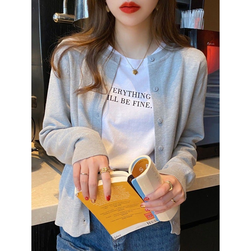 Women's Slim Fit Knit Cardigan Long Sleeve Open Front Sweater - Image 3