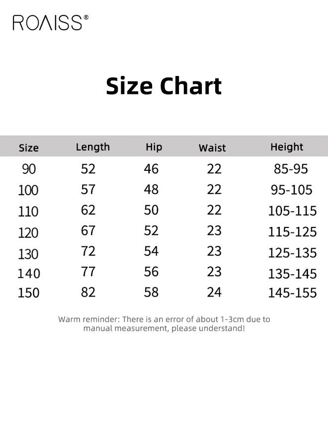 رويس بنطلون جينز كاجوال للأولاد، بنطلون جينز واسع الساق بخصر مطاطي وجيوب، بنطلون كارغو فضفاض أنيق على الطراز القديم للأولاد، مناسب للارتداء اليومي والمدرسة والأنشطة الداخلية والخارجية - Image 5
