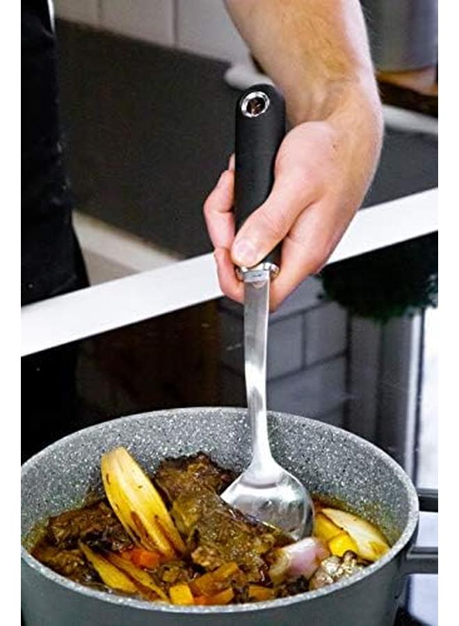 Master Craft Soft Grip Stainless Steel Cooking Spoon Carded - Image 3